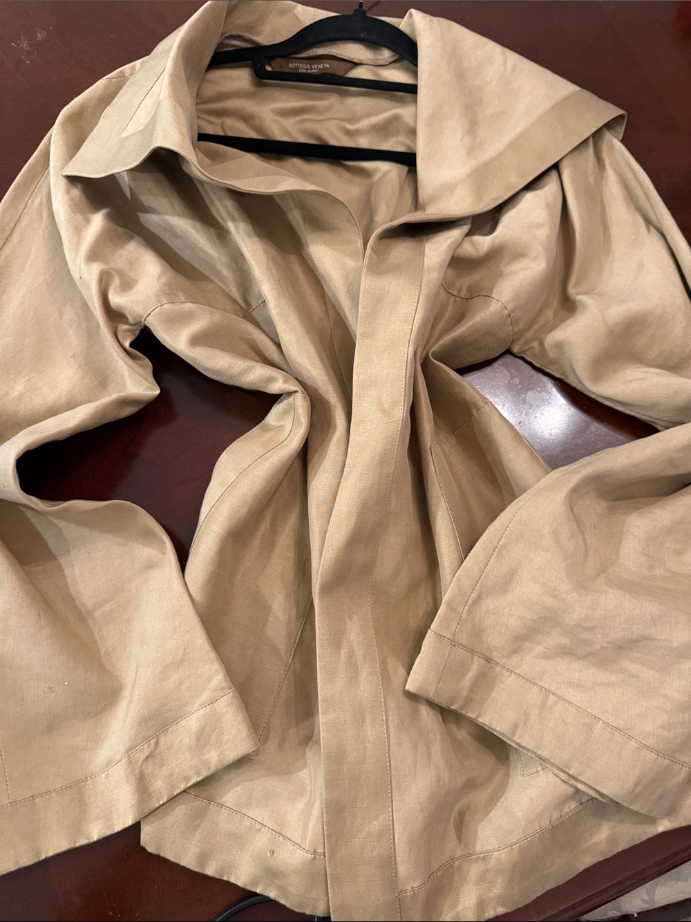 Bottega Veneta Light Beige Trench Coat Jacket